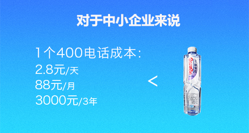 400电话对于企业付出的成本